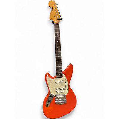 Used Fender Jagstang Left Handed Fiesta Red Electric Guitar