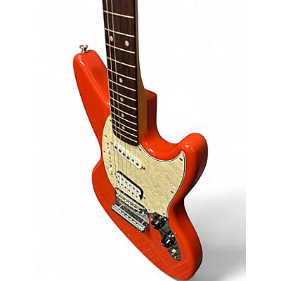Used Fender Jagstang Red Solid Body Electric Guitar