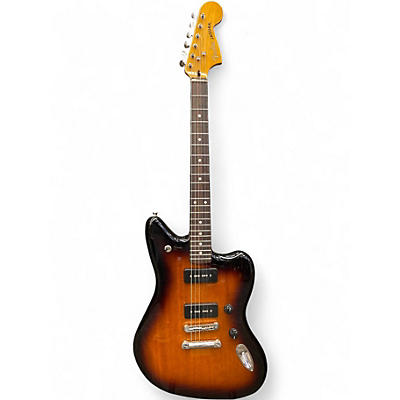 Used Fender Jaguar 2 Tone Sunburst Solid Body Electric Guitar