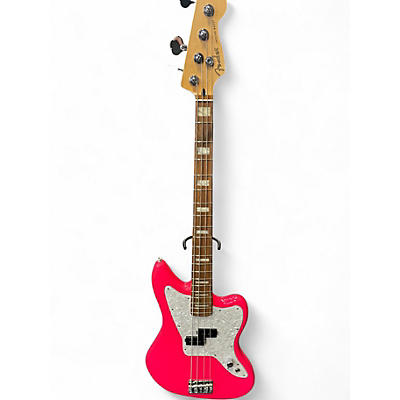 Used Fender Jaguar Atomic Pink Electric Bass Guitar