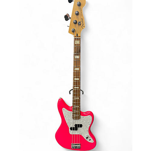 Used Fender Jaguar Atomic Pink Electric Bass Guitar Atomic Pink