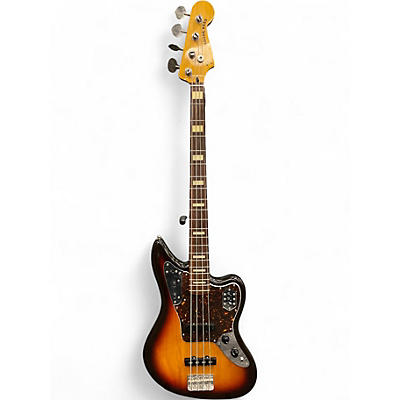 Used Fender Jaguar Bass 3 Tone Sunburst Electric Bass Guitar