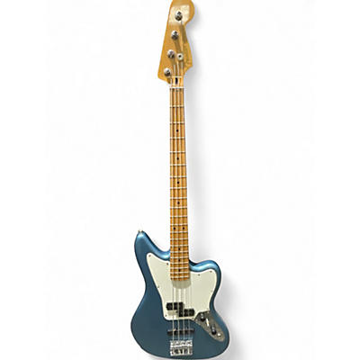 Used Fender Jaguar Bass Blue Electric Bass Guitar