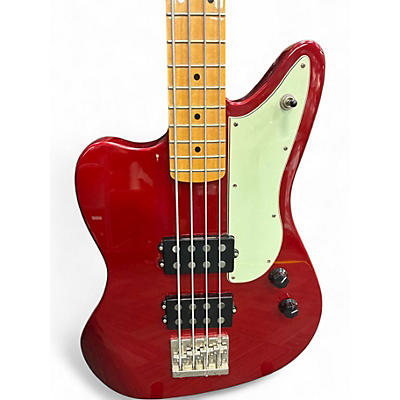 Used Fender Jaguar Bass Candy Apple Red Electric Bass Guitar