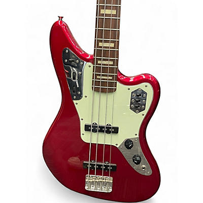Used Fender Jaguar Bass Candy Apple Red Electric Bass Guitar