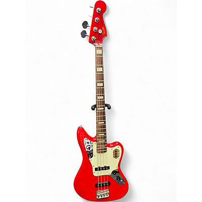 Used Fender Jaguar Bass Hot Rod Red Electric Bass Guitar
