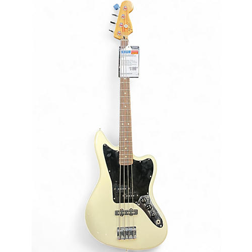Used Fender Jaguar Bass Olympic White Electric Bass Guitar Olympic White