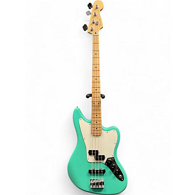 Used Fender Jaguar Bass Surf Green Electric Bass Guitar