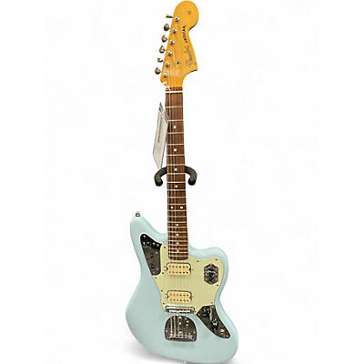 Used Fender Jaguar HH Daphne Blue Solid Body Electric Guitar