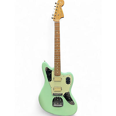 Used Fender Jaguar HH Seafoam Green Solid Body Electric Guitar