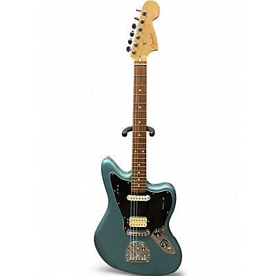 Used Fender Jaguar Metallic Aqua Marine Solid Body Electric Guitar