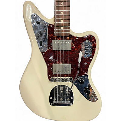 Used Fender Jaguar Olympic White Solid Body Electric Guitar
