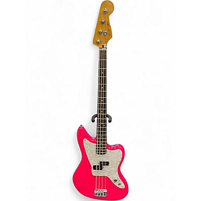 Used Fender Jaguar Pink Solid Body Electric Guitar