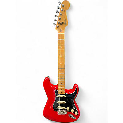 Used Fender Japanese Stratocaster Red Solid Body Electric Guitar