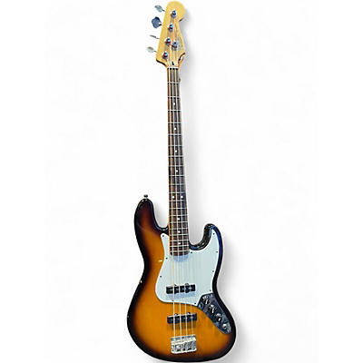 Used Fender Jazz Bass 3 Color Sunburst Electric Bass Guitar