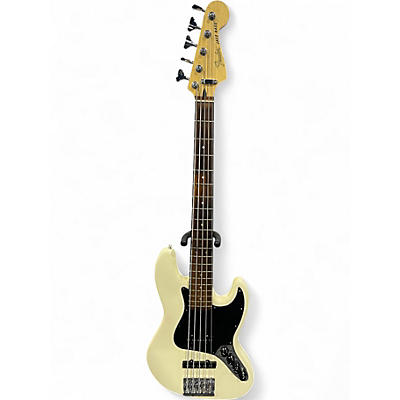 Used Fender Jazz Bass Antique White Electric Bass Guitar