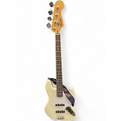 Used Fender Jazz Bass Antique White Electric Bass Guitar