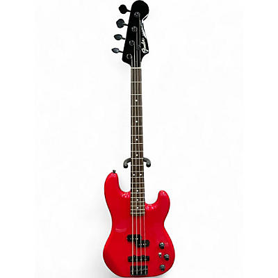 Used Fender Jazz Bass  Candy Apple Red Electric Bass Guitar