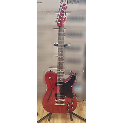 Fender Used Fender Jim Adkins JA-90 Telecaster Thinline Crimson Red Transparent Crimson Red Hollow Body Electric Guitar