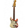 Used Fender Jimi Hendrix Monterey Stratocaster WHITE, RED MONTEREY GRAPHIC Solid Body Electric Guitar WHITE, RED MONTEREY GRAPHIC