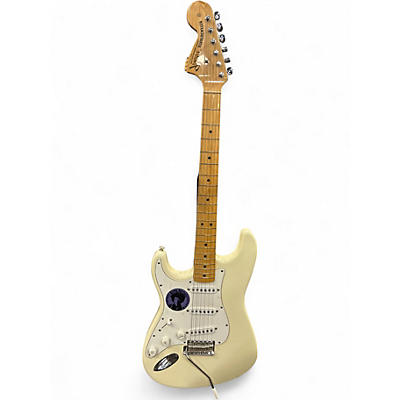 Used Fender Jimi Hendrix Reverse Stratocaster  Cream Solid Body Electric Guitar
