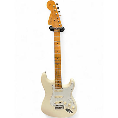 Used Fender Jimi Hendrix Stratocaster Alpine White Solid Body Electric Guitar