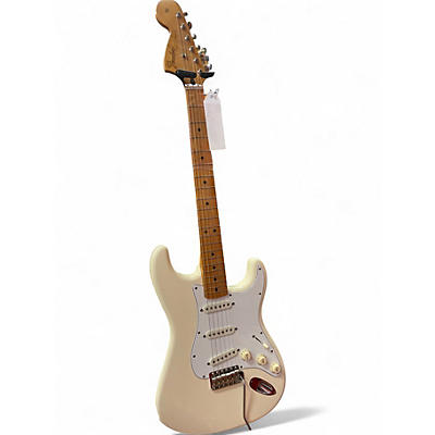 Used Fender Jimi Hendrix Stratocaster Olympic White Solid Body Electric Guitar