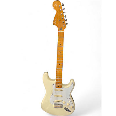 Used Fender Jimi Hendrix Stratocaster Olympic White Solid Body Electric Guitar