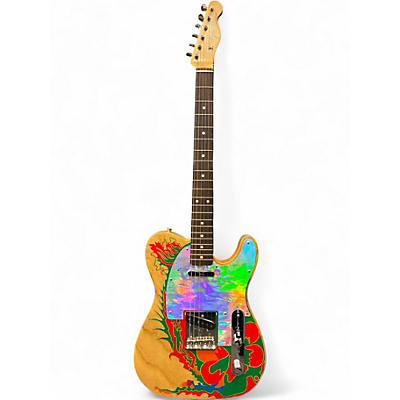 Used Fender Jimmy Page Dragon Art Telecaster Natural Solid Body Electric Guitar