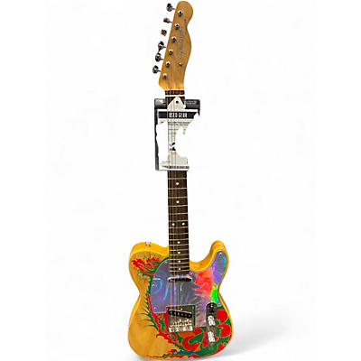 Used Fender Jimmy Page Dragon Art Telecaster Natural Solid Body Electric Guitar