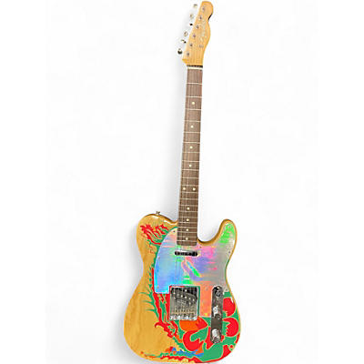 Used Fender Jimmy Page Dragon Art Telecaster Natural Solid Body Electric Guitar