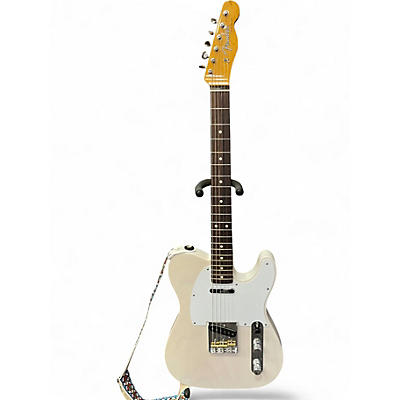Used Fender Jimmy Page Mirror Telecaster White Solid Body Electric Guitar