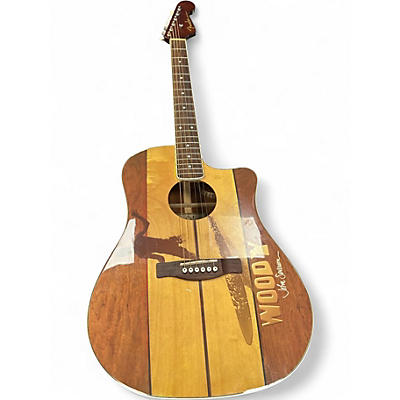 Used Fender John Severson Sonoran Woody Art Acoustic Electric Guitar