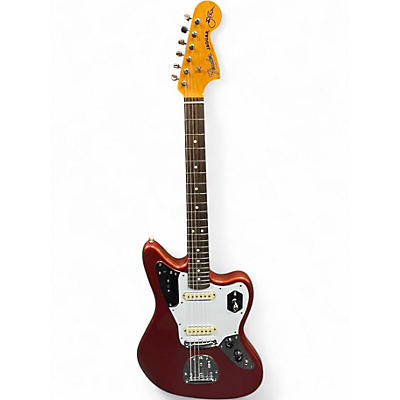 Used Fender Johnny Marr Signature Jaguar Chrome Red Metallic Solid Body Electric Guitar