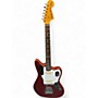 Used Fender Johnny Marr Signature Jaguar Chrome Red Metallic Solid Body Electric Guitar Chrome Red Metallic