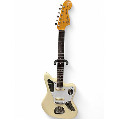 Used Fender Johnny Marr Signature Jaguar Olympic White Solid Body Electric Guitar