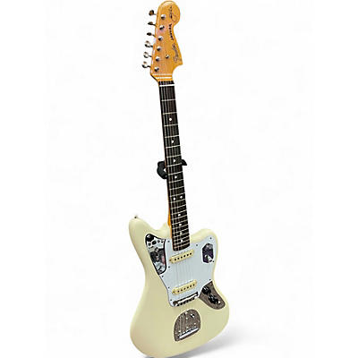 Used Fender Johnny Marr Signature Jaguar Olympic White Solid Body Electric Guitar