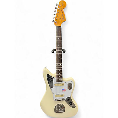Used Fender Johnny Marr Signature Jaguar Olympic White Solid Body Electric Guitar