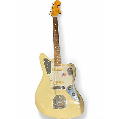 Used Fender Johnny Marr Signature Jaguar Olympic White Solid Body Electric Guitar