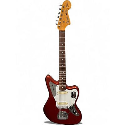 Used Fender Johnny Marr Signature Jaguar Orange Solid Body Electric Guitar