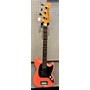 Used Fender Used Fender Justin Meldal-Johnsen Road Worn Mustang Worn Coral Red Electric Bass Guitar Worn Coral Red