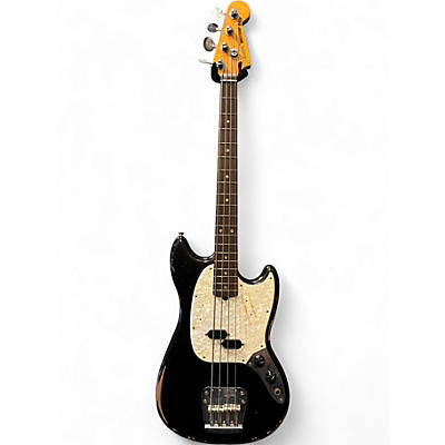 Used Fender Justin Meldal-Johnsen Signature Mustang Black Electric Bass Guitar