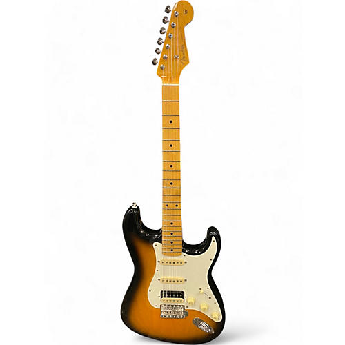 Used Fender Jv 50's mod stratocaster 2 Tone Sunburst Solid Body Electric Guitar 2 Tone Sunburst