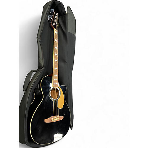 Used Fender KINGMAN BASS Black Acoustic Bass Guitar Black