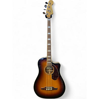 Used Fender Kingman 4-String 3 Color Sunburst Acoustic Bass Guitar