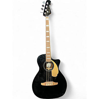 Used Fender Kingman 4-String Black Acoustic Bass Guitar