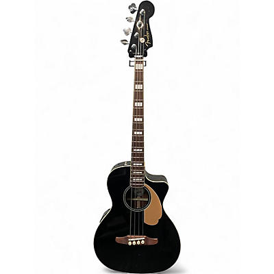 Used Fender Kingman 4-String Black Acoustic Bass Guitar