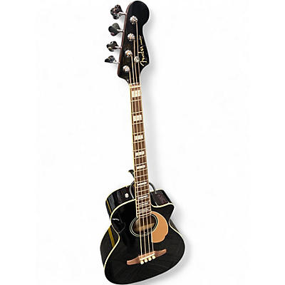 Used Fender Kingman 4-String Black Acoustic Bass Guitar