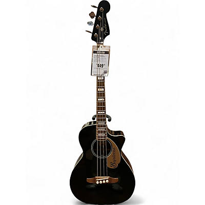 Used Fender Kingman 4-String Black Acoustic Bass Guitar