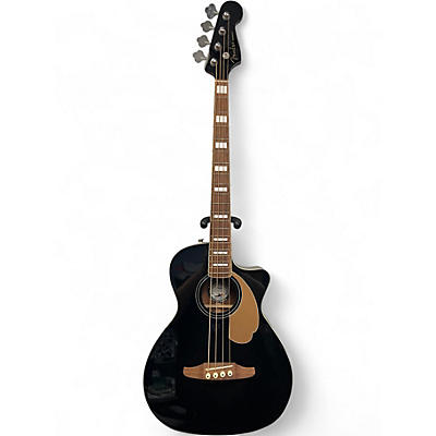 Used Fender Kingman 4-String Black Acoustic Bass Guitar